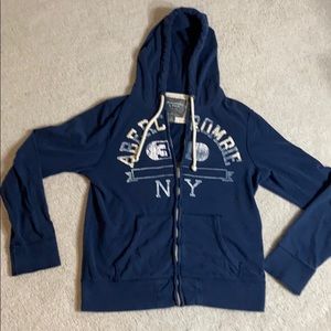Abercrombie & Fitch vintage zip hooded sweatshirt
